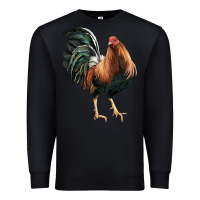 Black American Game Rooster Premium Sweatshirt - LillyAllenDesigns
