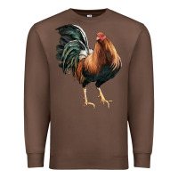 Chestnut American Game Rooster Premium Sweatshirt - LillyAllenDesigns
