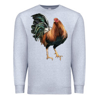 Heather Grey American Game Rooster Premium Sweatshirt - LillyAllenDesigns