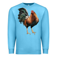 Ocean Blue American Game Rooster Premium Sweatshirt - LillyAllenDesigns