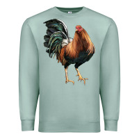 Seafoam American Game Rooster Premium Sweatshirt - LillyAllenDesigns