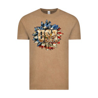 Vintage Coffee usa sunflower billie wilder Vintage Tee - texasbilliewilder