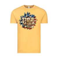 Vintage Mustard usa sunflower billie wilder Vintage Tee - texasbilliewilder
