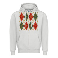 Dove Grey christmas diamond plaid seamless pattern Zipper Hoodie - BundleAndBundleShop