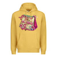 Antique Gold pink cancer ribbon and october calendar Premium Hoodie - AdoDesignShop