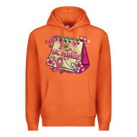 Carrot pink cancer ribbon and october calendar Premium Hoodie - AdoDesignShop