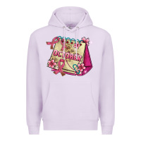 Lilac pink cancer ribbon and october calendar Premium Hoodie - AdoDesignShop