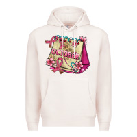 Pale Pink pink cancer ribbon and october calendar Premium Hoodie - AdoDesignShop