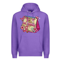 Purple pink cancer ribbon and october calendar Premium Hoodie - AdoDesignShop