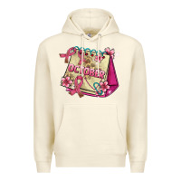 Sandshell pink cancer ribbon and october calendar Premium Hoodie - AdoDesignShop