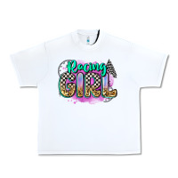 White racing girl Urban Heavy Tee - Zillion Design Studio