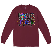 Burgundy love need no words Long Sleeve Tee - SublimationCraftShop