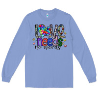 Colony Blue love need no words Long Sleeve Tee - SublimationCraftShop