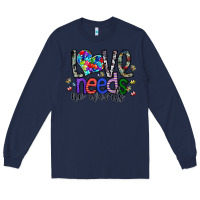 Navy love need no words Long Sleeve Tee - SublimationCraftShop
