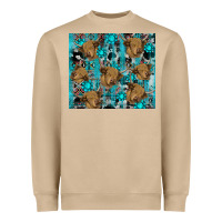 Western Aztec Highland Cow Heavyweight Sweatshirt | Teevron