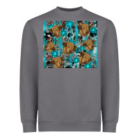 Storm western aztec highland cow Heavyweight Sweatshirt - RanaPortraitStore