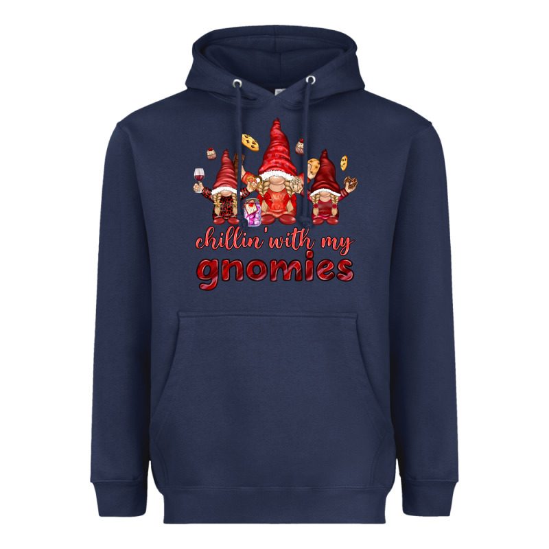 Chilling With My Gnomies Heavyweight Hoodie by NancyCooperArtShop | Teevron