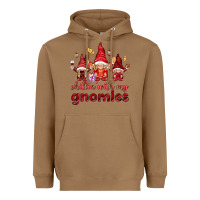 Toasted Coconut chilling with my gnomies Heavyweight Hoodie - NancyCooperArtShop