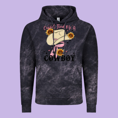 Vintage Hoodie cupid find me a cowboy
