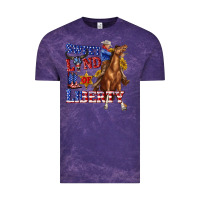 Cloud Purple western sweet land of liberty 4th july billie wilder Vintage Tee - texasbilliewilder