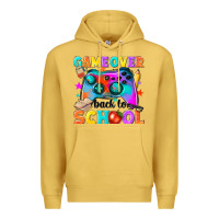 Antique Gold game over back to school Premium Hoodie - NancyCooperArtShop