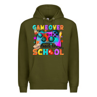 Army Green game over back to school Premium Hoodie - NancyCooperArtShop