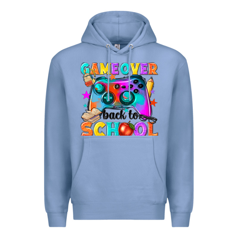 Game Over Back To School Premium Hoodie by NancyCooperArtShop | Teevron