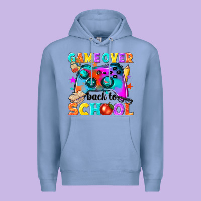 Game Over Back To School Premium Hoodie Designed By Nancycooperartshop