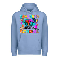 Colony Blue game over back to school Premium Hoodie - NancyCooperArtShop