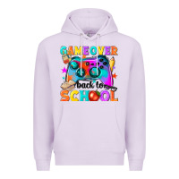 Lilac game over back to school Premium Hoodie - NancyCooperArtShop