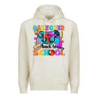 Oatmeal Heather game over back to school Premium Hoodie - NancyCooperArtShop