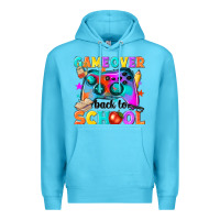 Ocean Blue game over back to school Premium Hoodie - NancyCooperArtShop