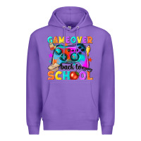 Purple game over back to school Premium Hoodie - NancyCooperArtShop