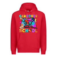 Red game over back to school Premium Hoodie - NancyCooperArtShop