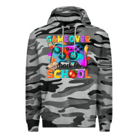 Slate Camo game over back to school Premium Hoodie - NancyCooperArtShop