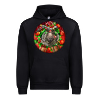 Black christmas navajo churro sheep Urban Hoodie - LillyAllenDesigns