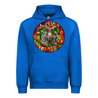 Cobalt christmas navajo churro sheep Urban Hoodie - LillyAllenDesigns