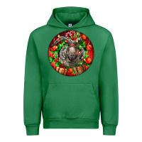 Emerald christmas navajo churro sheep Urban Hoodie - LillyAllenDesigns