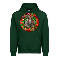 Forest Green christmas navajo churro sheep Urban Hoodie - LillyAllenDesigns
