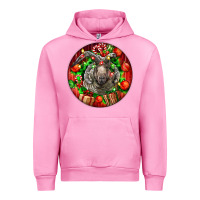 Fuchsia Pink christmas navajo churro sheep Urban Hoodie - LillyAllenDesigns