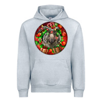 Heather Grey christmas navajo churro sheep Urban Hoodie - LillyAllenDesigns