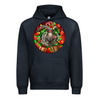 Navy christmas navajo churro sheep Urban Hoodie - LillyAllenDesigns