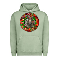 Pigment Oil Green christmas navajo churro sheep Urban Hoodie - LillyAllenDesigns