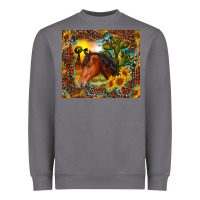 Storm western horse and sunflower Heavyweight Sweatshirt - RanaPortraitStore