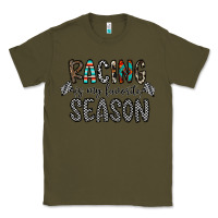 Army Green Racing Is My Favorite Season Classic Tee - CowhideDigitalArt