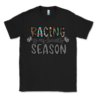 Black Racing Is My Favorite Season Classic Tee - CowhideDigitalArt