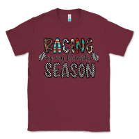 Burgundy Racing Is My Favorite Season Classic Tee - CowhideDigitalArt