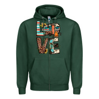 Sports Green love camp Zipper Hoodie - JahusDesignShop