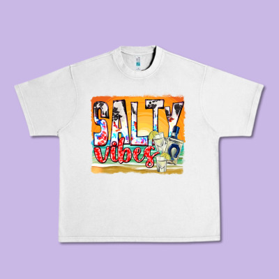 Salty Vibes Urban Heavy Tee Designed By Texasbilliewilder