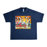 Navy salty vibes Urban Heavy Tee - texasbilliewilder